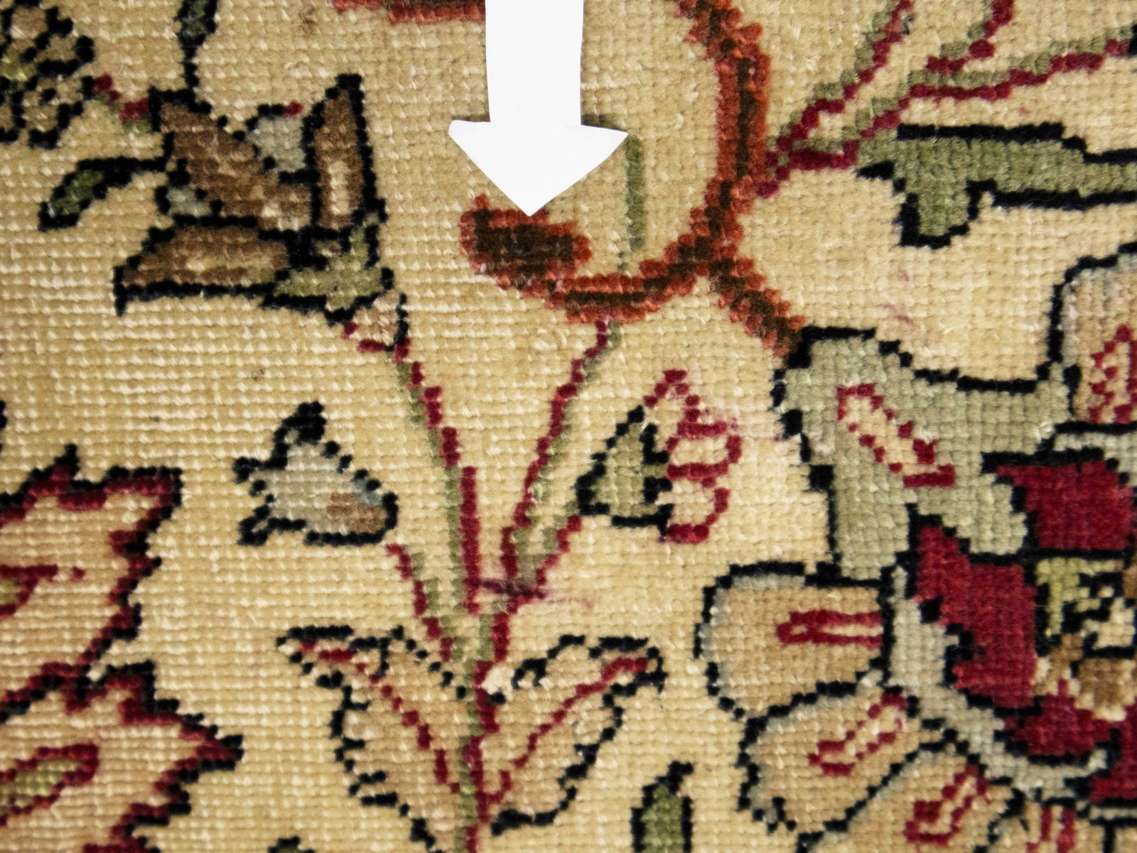 Semi Antique Floral Traditional 9X11'6 Vintage Oriental Rug - 12