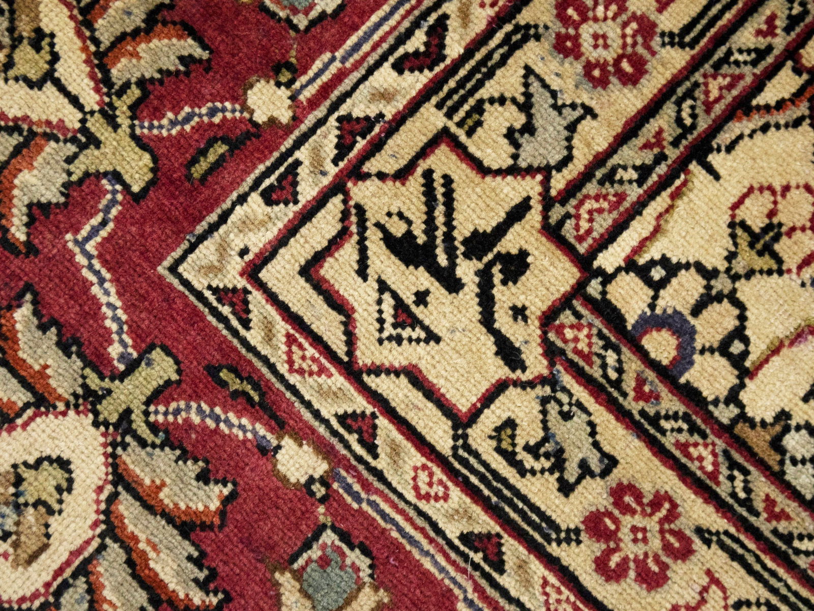 Semi Antique Floral Traditional 9X11'6 Vintage Oriental Rug - 18