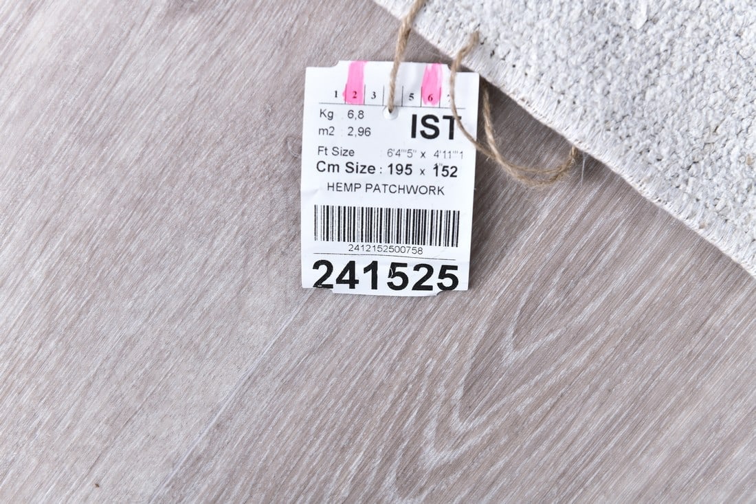 4'11'' x 6'4'' Turkish Vintage Hemp Rug - 241525 - 13