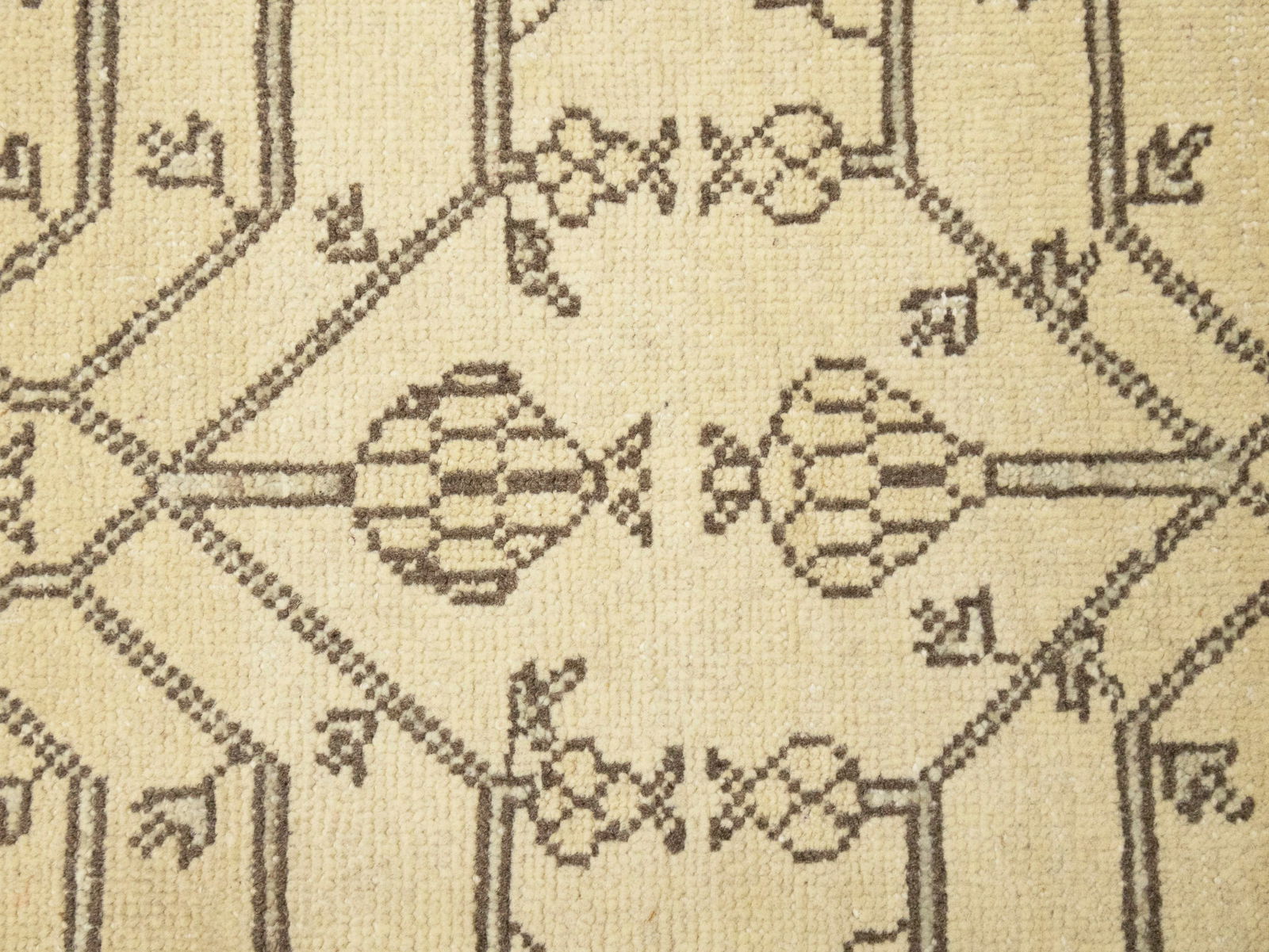 Vintage Beige Classic 3X5 Tabriz Persian Rug - 6