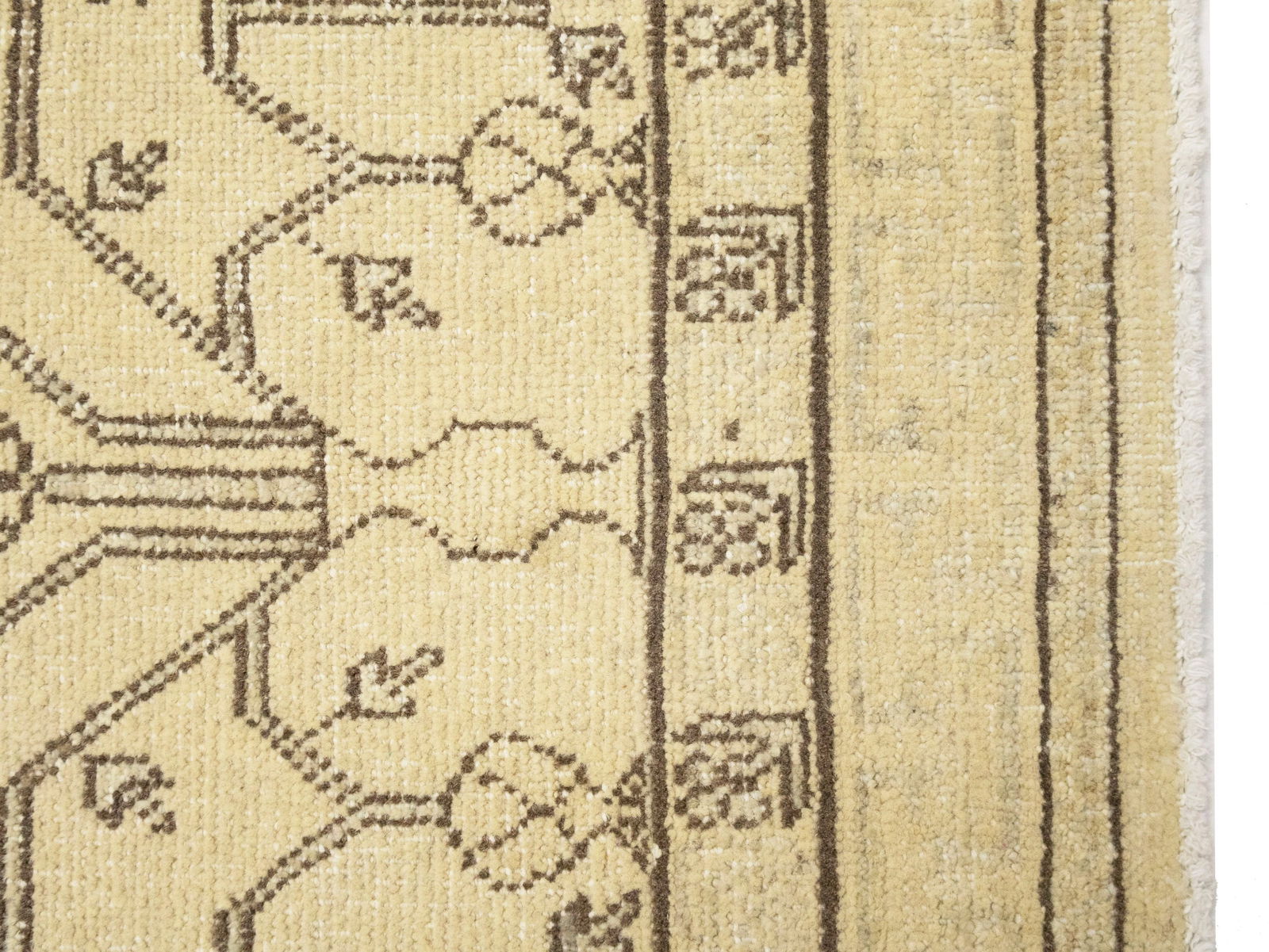 Vintage Beige Classic 3X5 Tabriz Persian Rug - 8