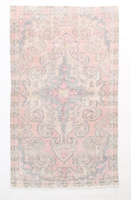 4'4'' x 7'4'' Turkish Vintage Rug - 24013
