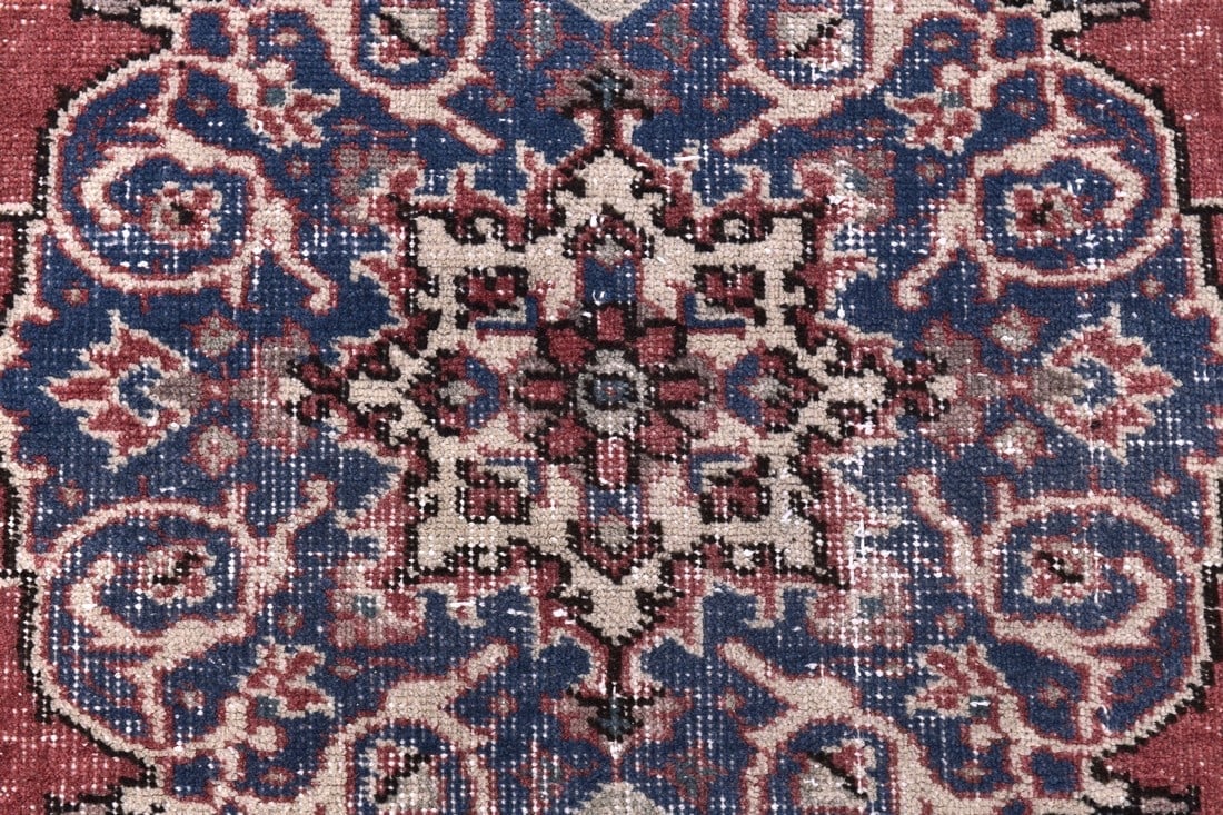 3'10'' x 6'7'' Handmade Vintage Wool Rug - 244429 - 8