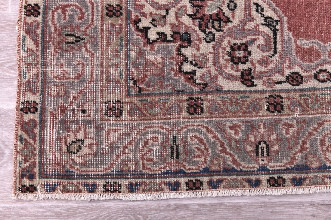 3'10'' x 6'7'' Handmade Vintage Wool Rug - 244429 - 9