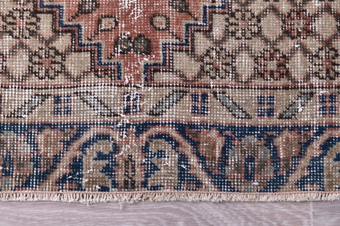 2'7'' x 6'5'' Handmade Vintage Wool Rug - 244411 - 10