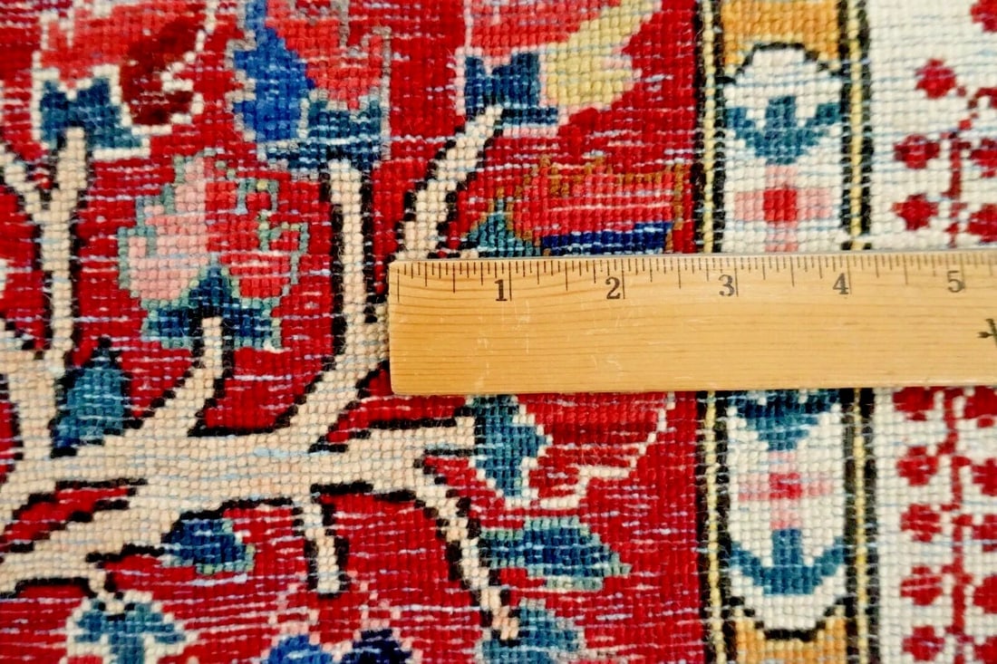 Hand-Knotted Semi-Antique Persian Bakhtiari Wool Tribal Garden Oriental Rug 8'9" x 12'1" - 12