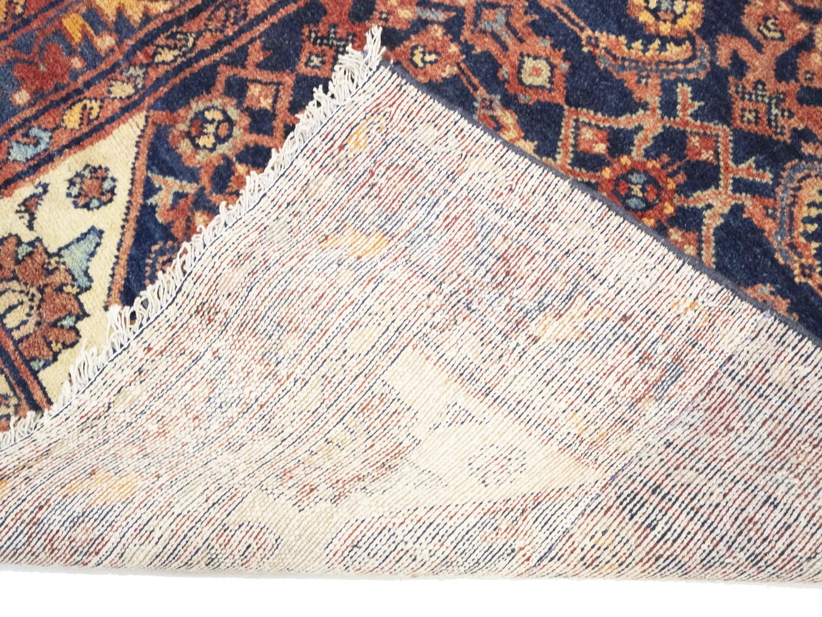 Semi Antique Purple-navy Tribal 3'5X11'5 Malayer Persian Runner Rug - 10