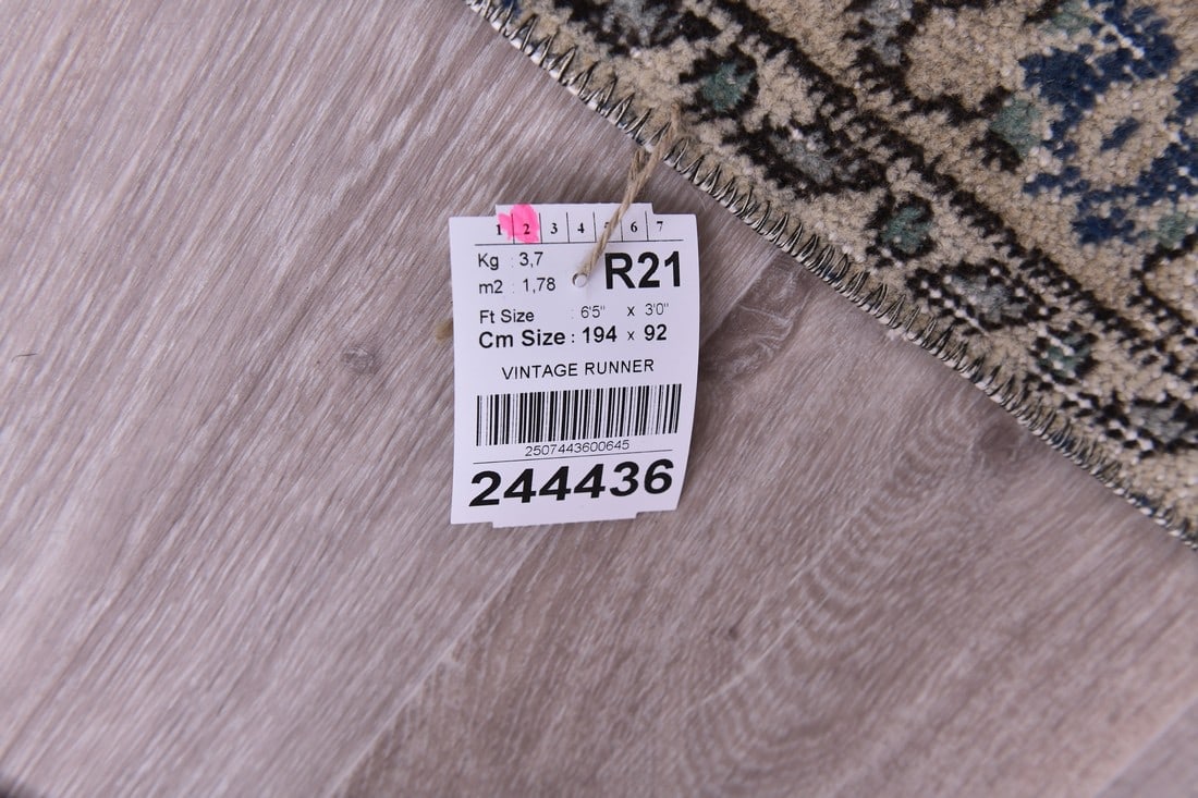 3'0'' x 6'4'' Handmade Vintage Wool Rug - 244436 - 14