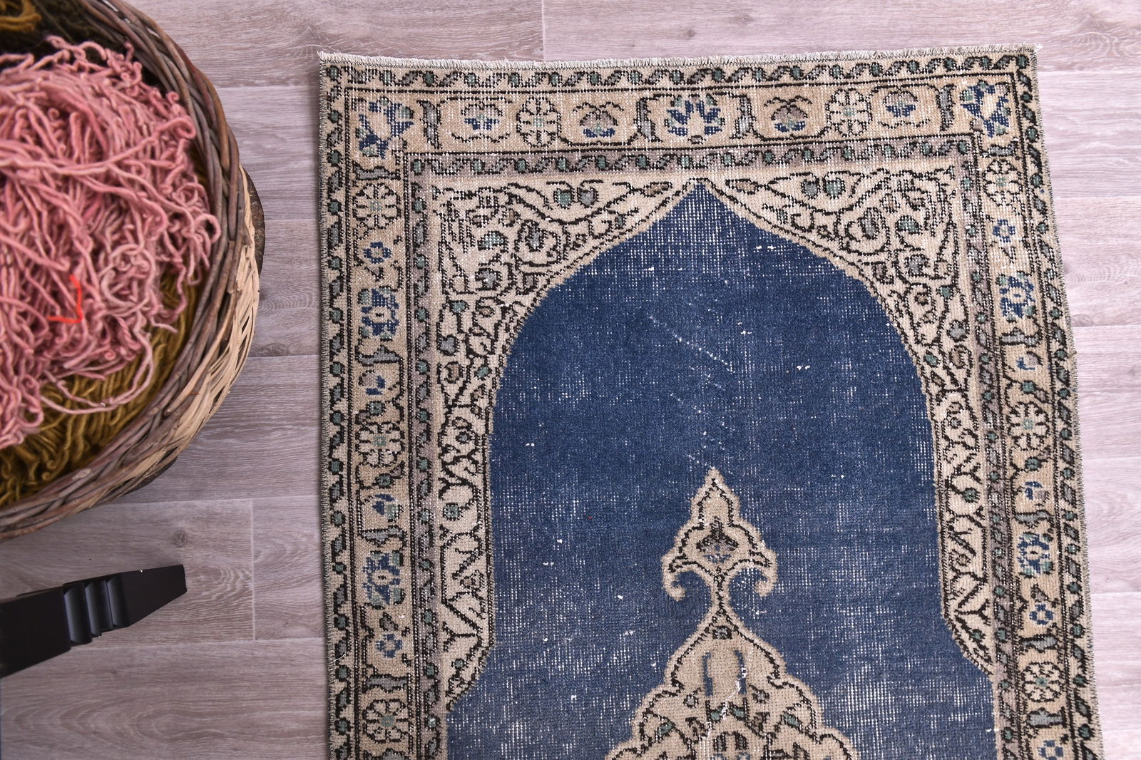 3'0'' x 6'4'' Handmade Vintage Wool Rug - 244436 - 4