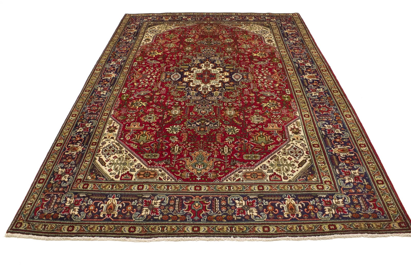 Red Vintage Floral 7X10 Classic Oriental Persian Rug - 16