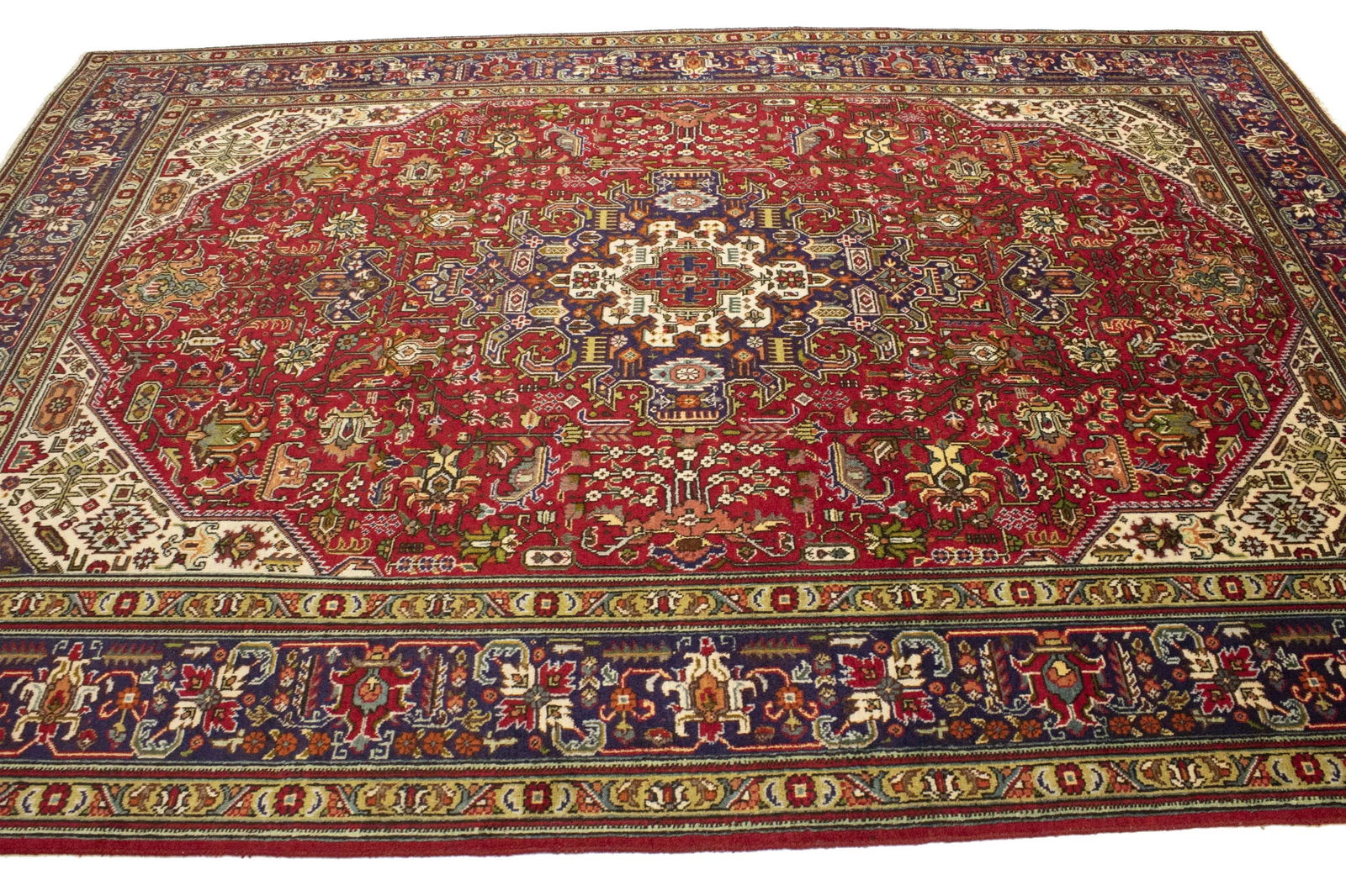Red Vintage Floral 7X10 Classic Oriental Persian Rug - 6