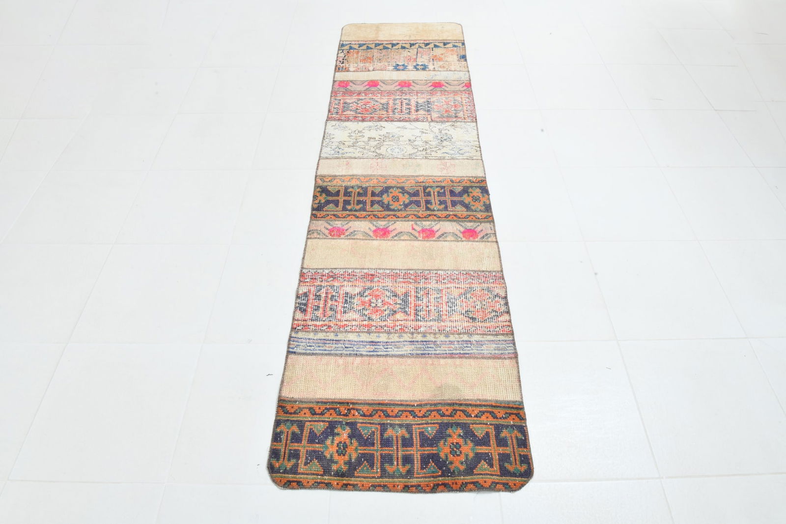 2'1'' x 8'2'' Turkish Vintage Runner Rug - 22554 - 2