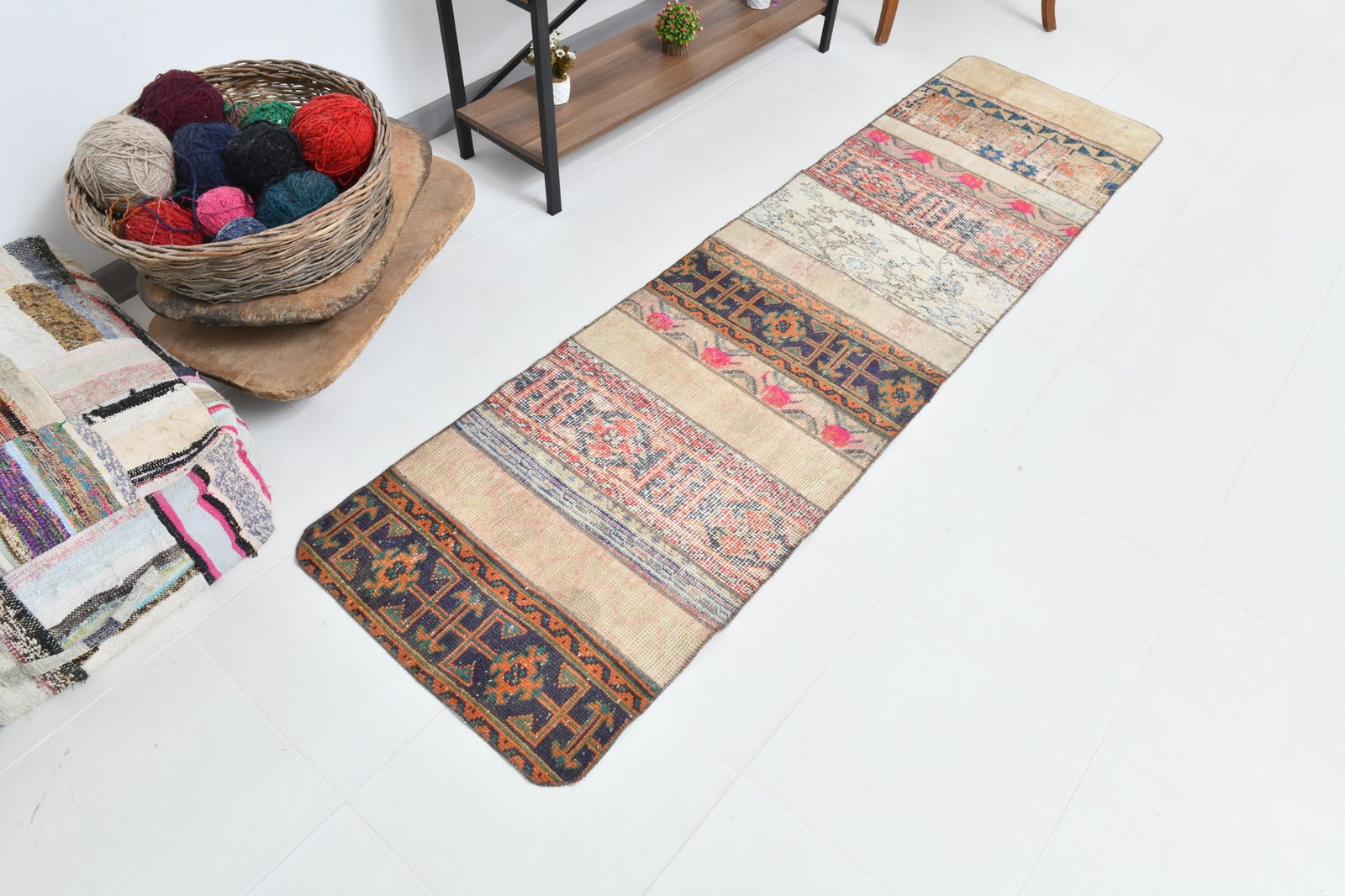 2'1'' x 8'2'' Turkish Vintage Runner Rug - 22554 - 7