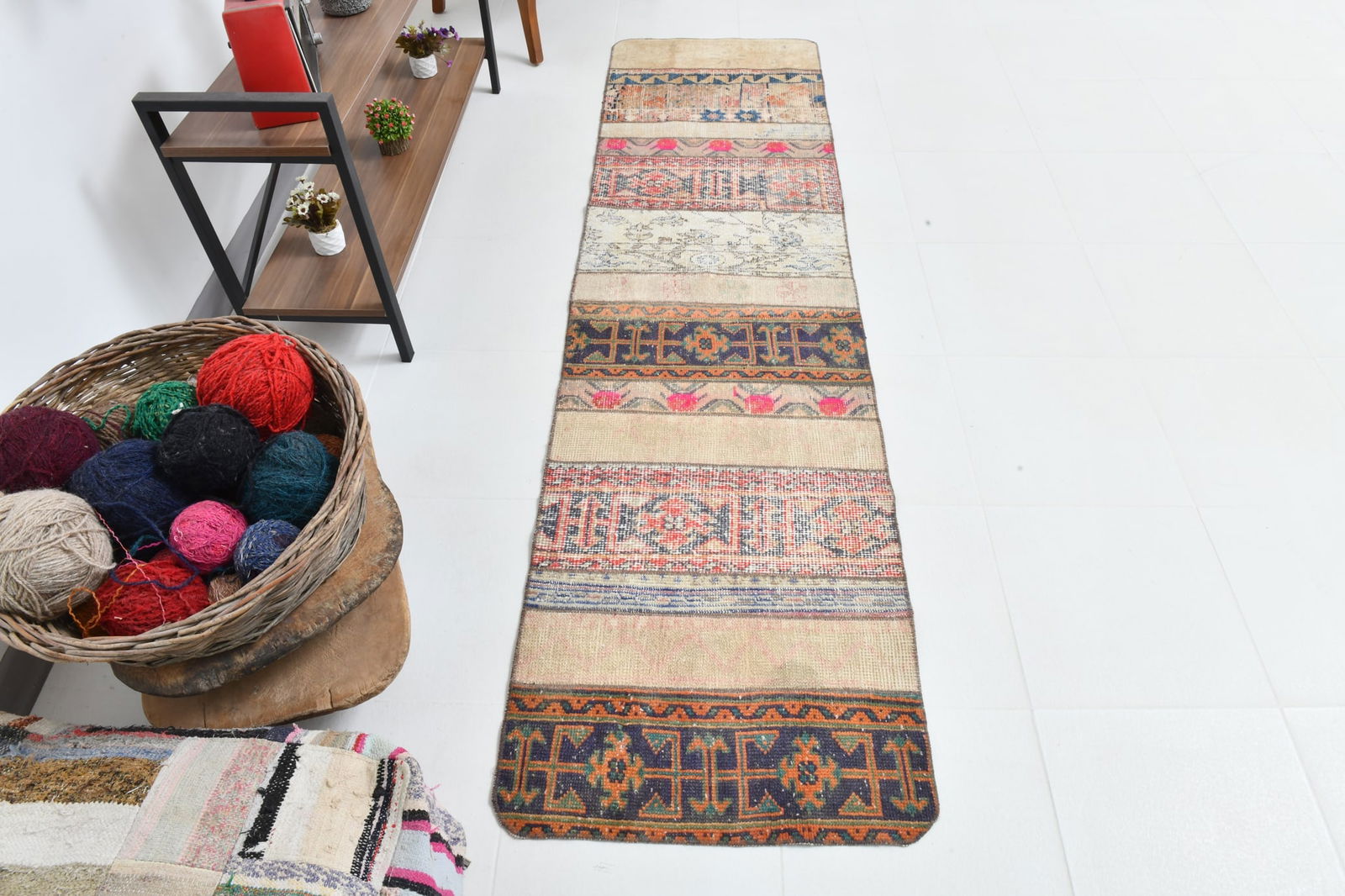 2'1'' x 8'2'' Turkish Vintage Runner Rug - 22554 - 8