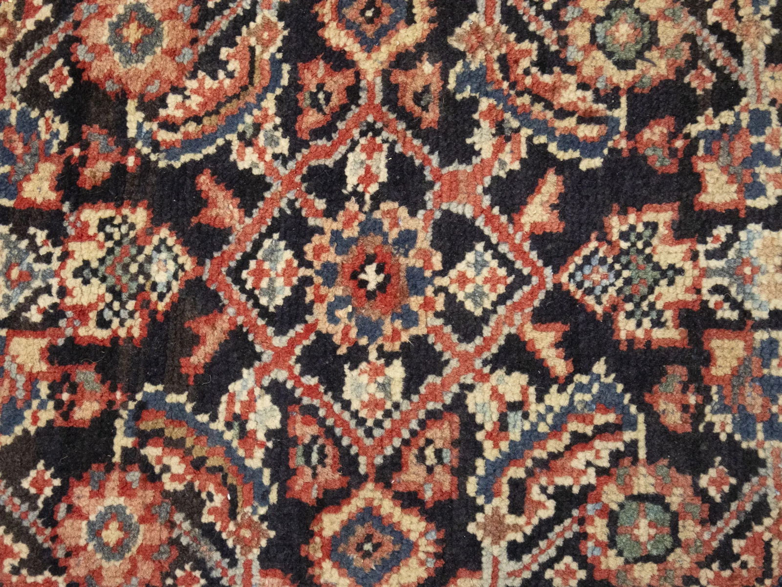 Vintage Floral 3'4X10'0 Mahal Persian Runner Rug - 7