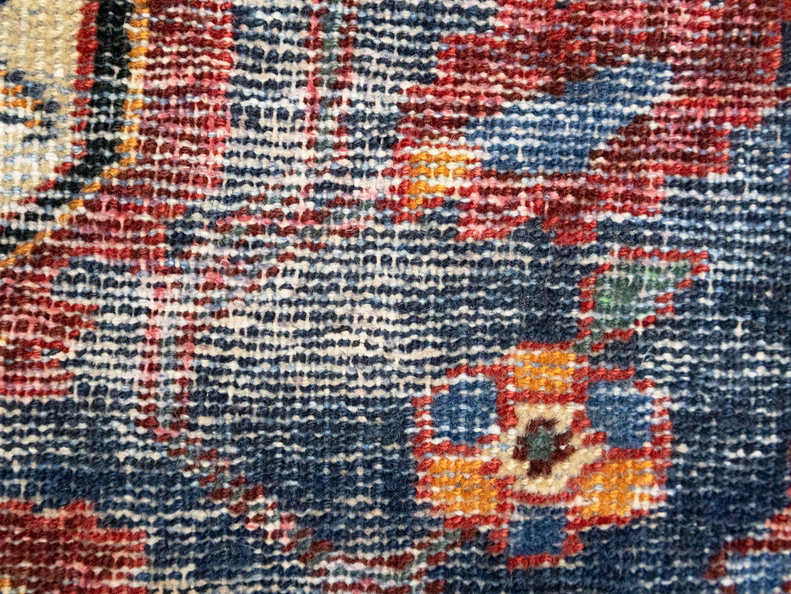 Semi Antique Floral Tribal 4X6 Hamedan Persian Rug - 11