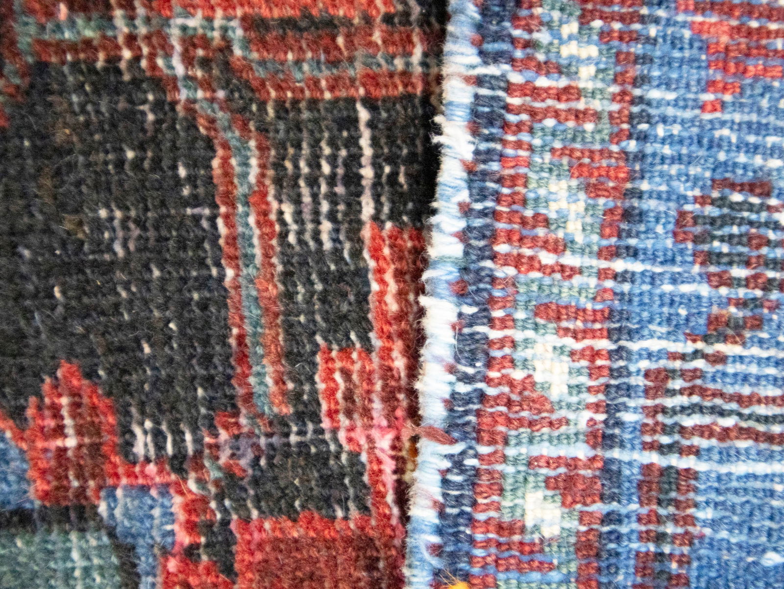 Semi Antique Floral Tribal 4X6 Hamedan Persian Rug - 15