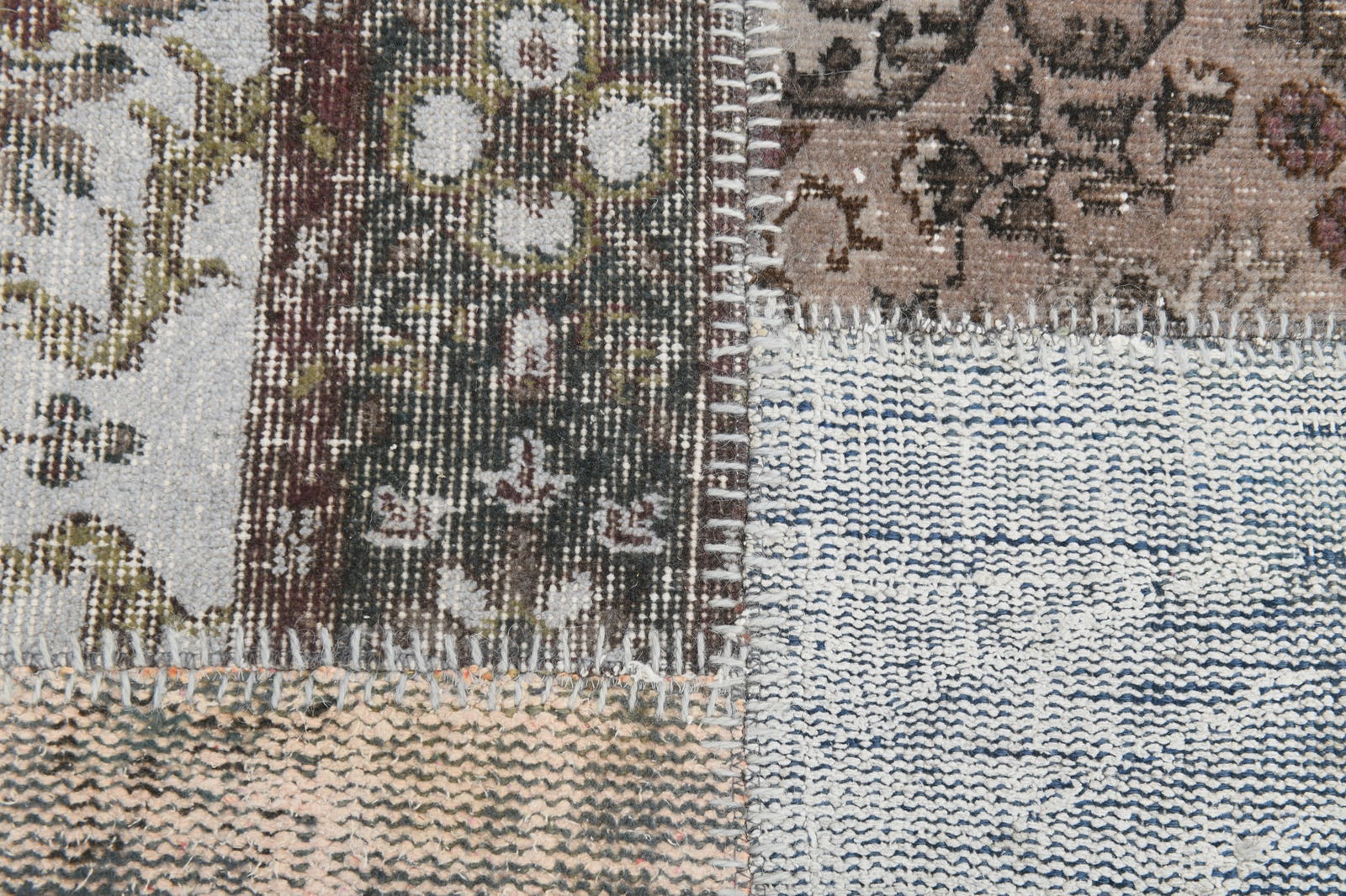 6'10'' x 10'0'' Handmade Vintage Wool Rug - 164 - 11