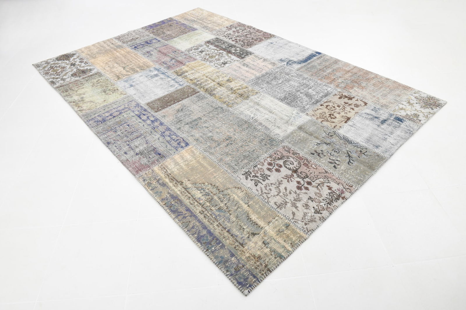 6'10'' x 10'0'' Handmade Vintage Wool Rug - 164 - 4