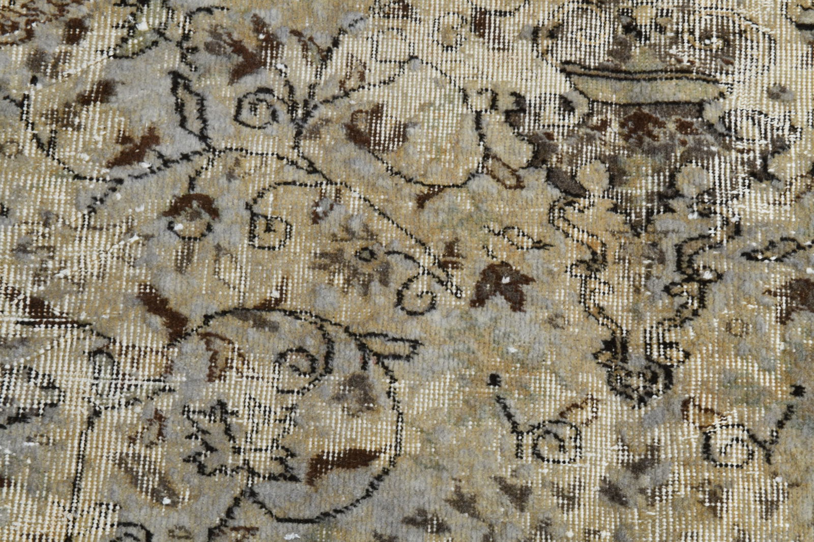 6'9'' x 9'5'' Handmade Vintage Wool Rug - 6606 - 10