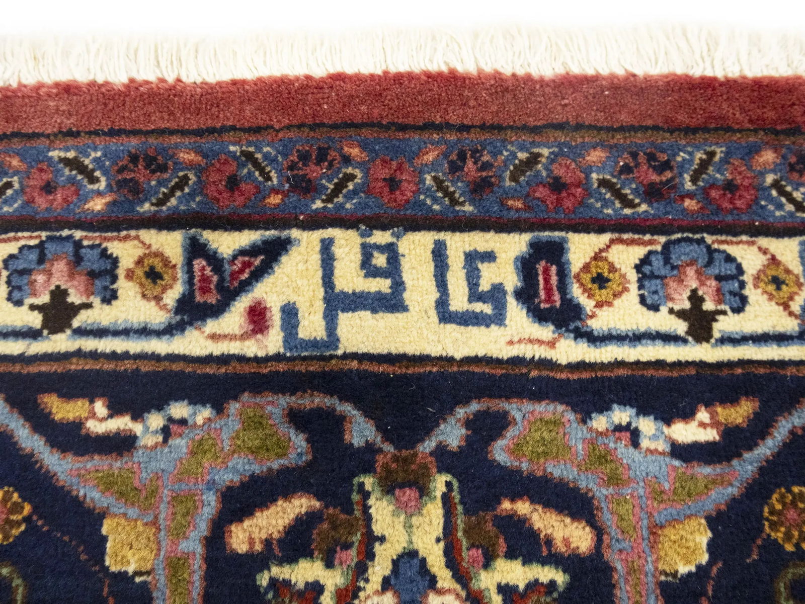 Vintage Maroon Red Traditional 10X13 Mashad Persian Rug - 12