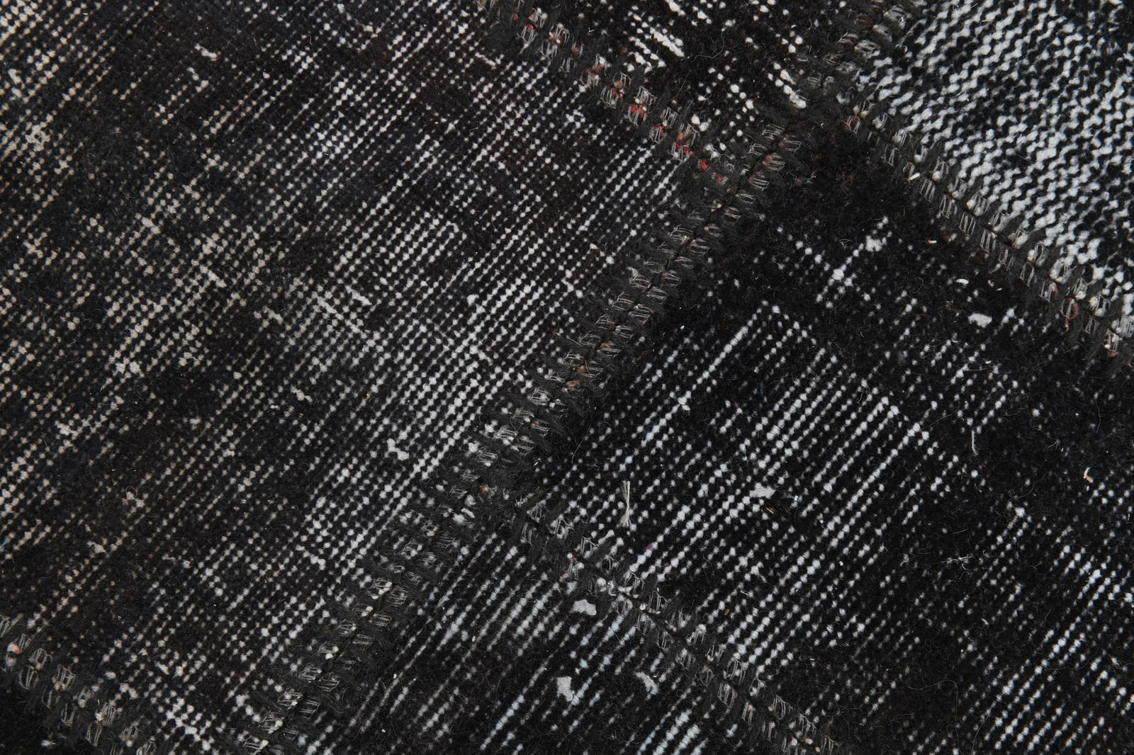 5'11'' x 7'10'' Handmade Vintage Wool Patchwork Rug - 98 - 10