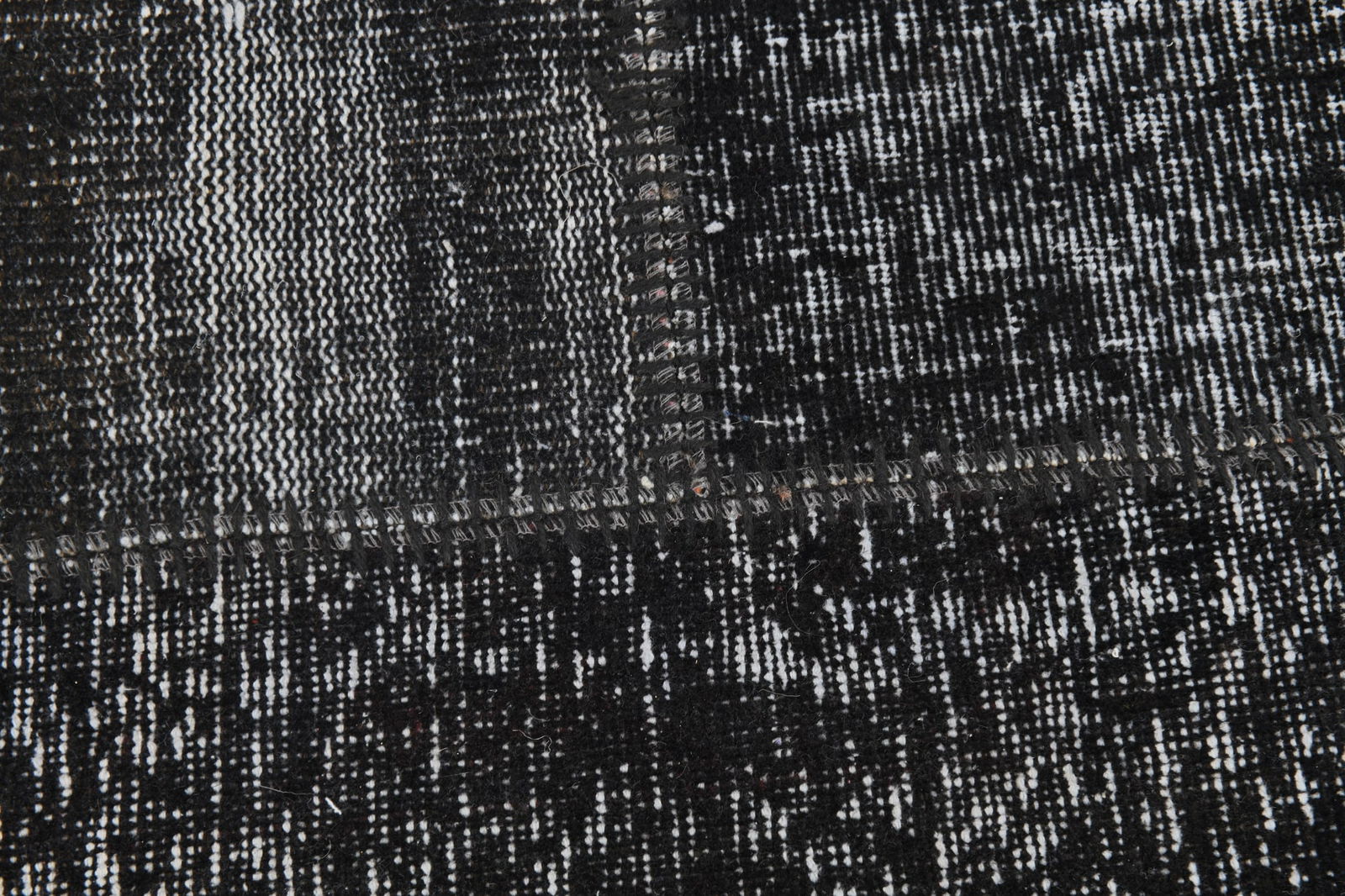 5'11'' x 7'10'' Handmade Vintage Wool Patchwork Rug - 98 - 12