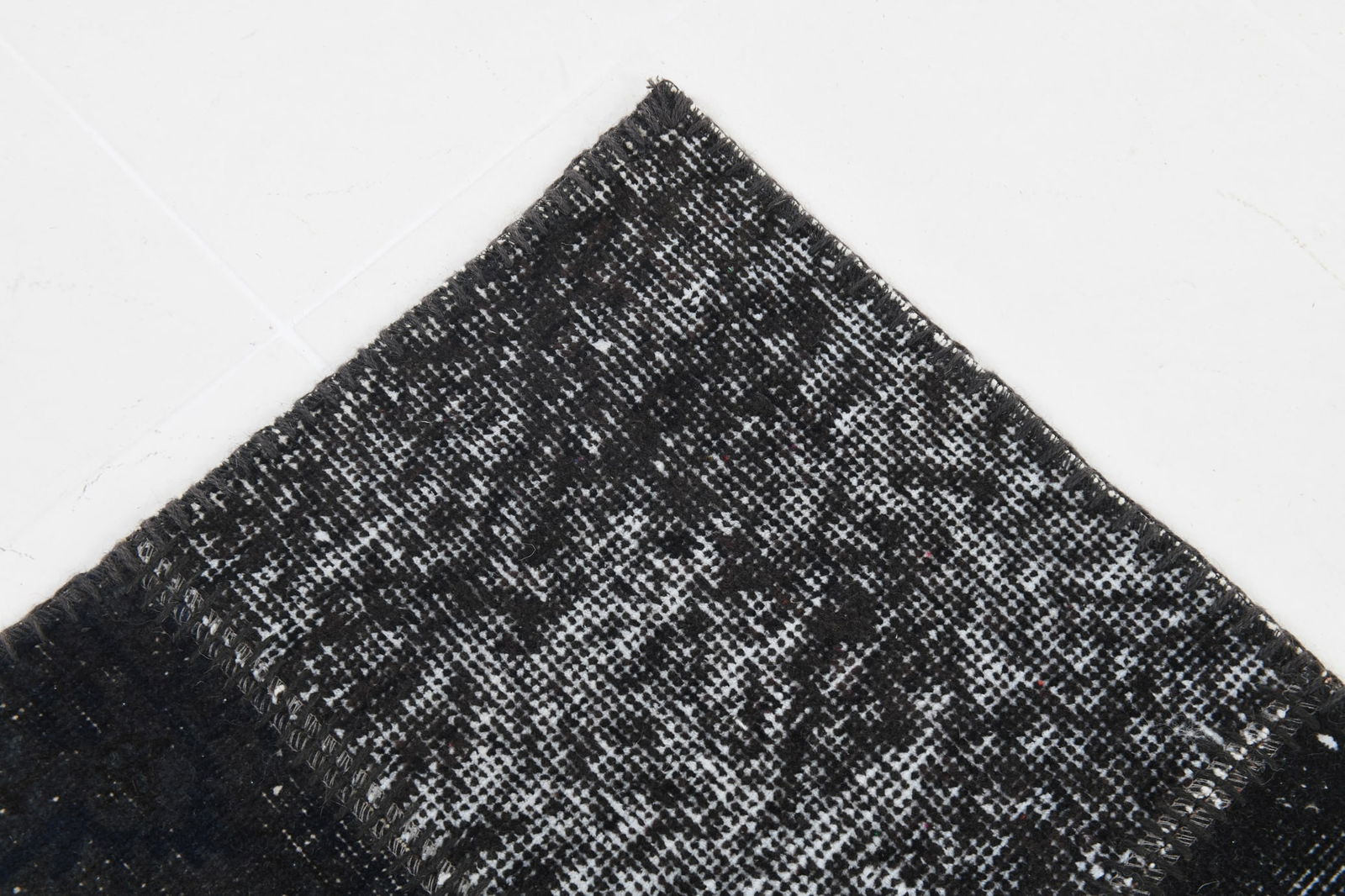 5'11'' x 7'10'' Handmade Vintage Wool Patchwork Rug - 98 - 13