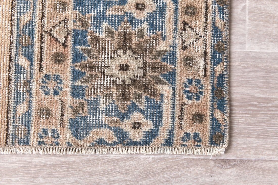 2'2'' x 5'1'' Handmade Vintage Wool Rug - 240867 - 10