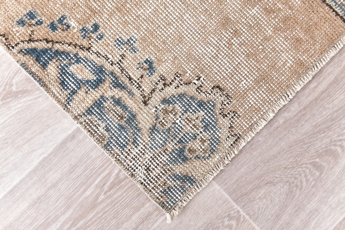 2'2'' x 5'1'' Handmade Vintage Wool Rug - 240867 - 7