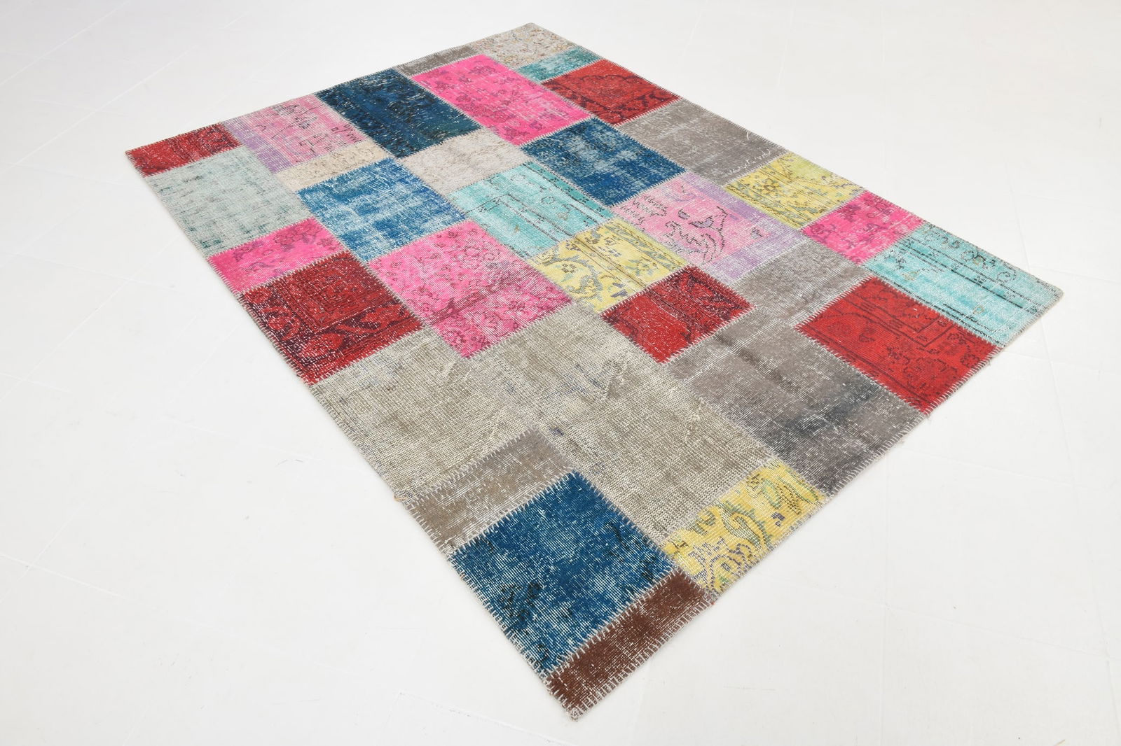 5'9'' x 7'10'' Handmade Vintage Wool Rug - 20 - 3