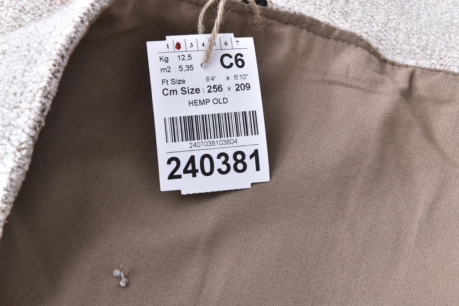 6'10'' x 8'4'' Turkish Vintage Hemp Rug - 240381 - 13