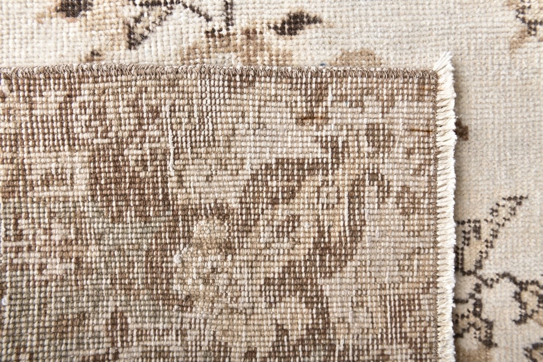 6'6'' x 10'3'' Handmade Vintage Wool Rug - 240871 - 11