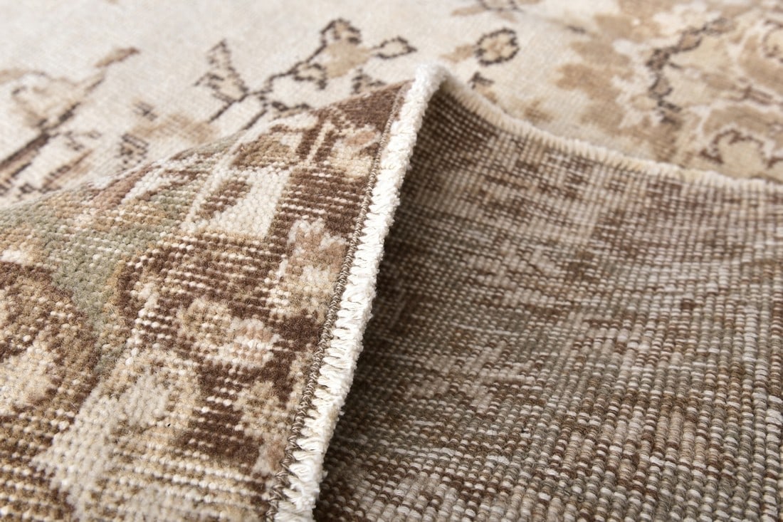 6'6'' x 10'3'' Handmade Vintage Wool Rug - 240871 - 13