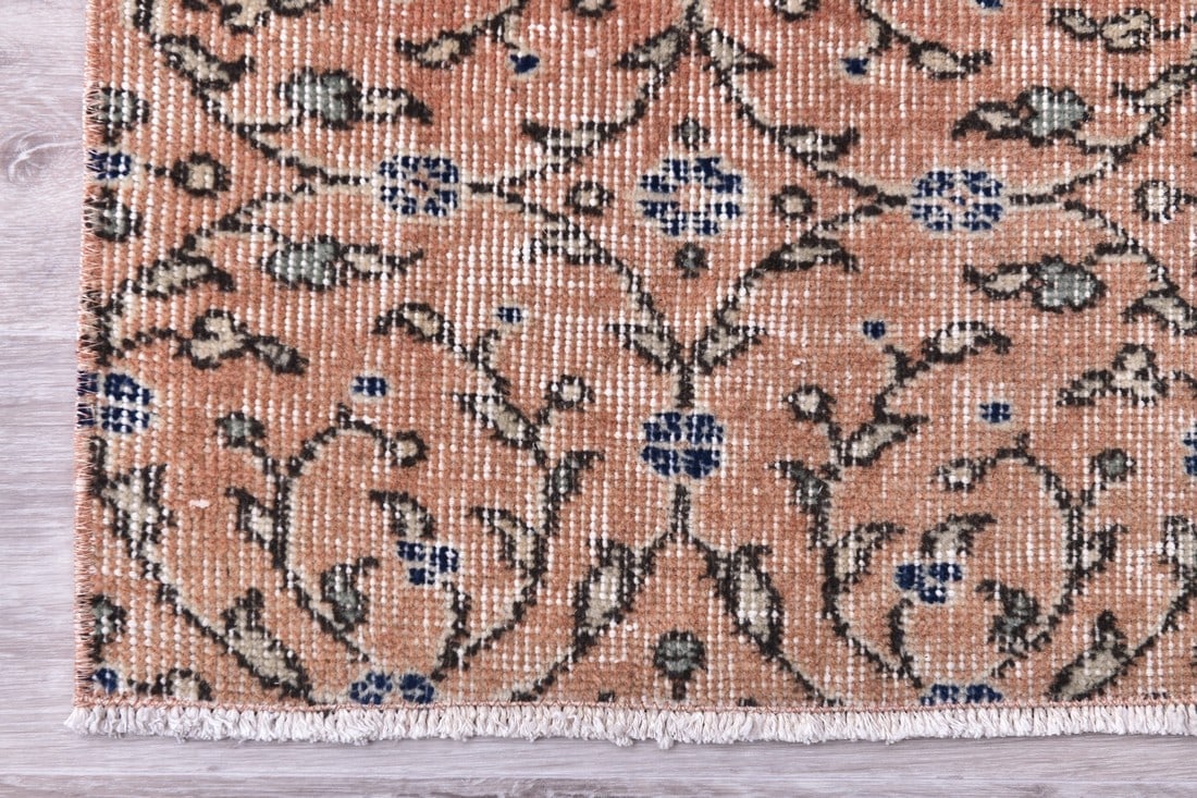 2'10'' x 5'7'' Handmade Vintage Wool Rug - 244413 - 10