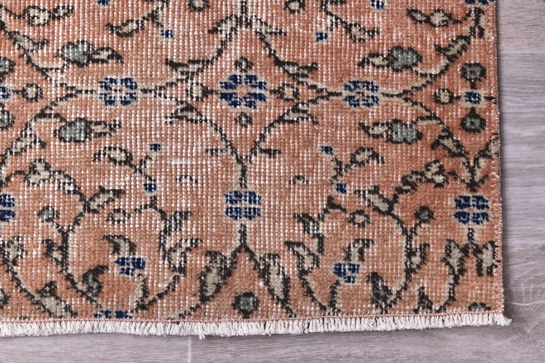 2'10'' x 5'7'' Handmade Vintage Wool Rug - 244413 - 12