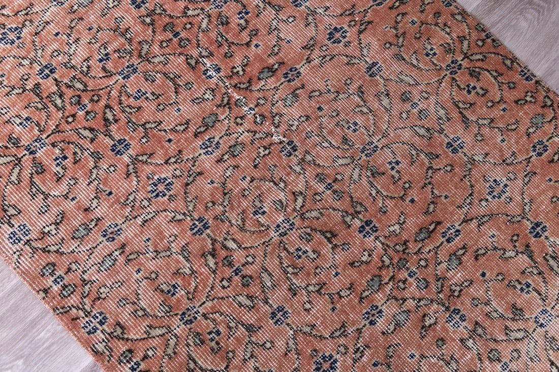 2'10'' x 5'7'' Handmade Vintage Wool Rug - 244413 - 7