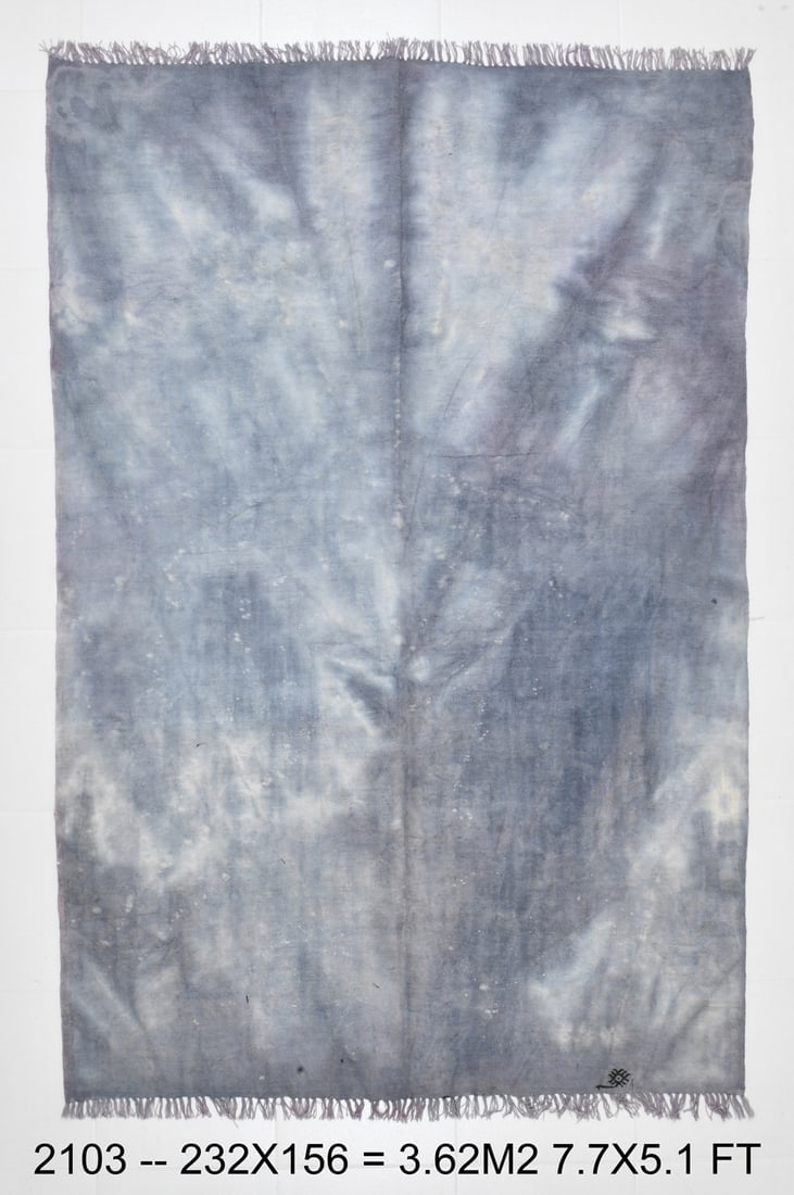 5'1'' x 7'7'' Handmade Vintage Wool Rug - 2103: Title: 5'1'' x 7'7'' Handmade Vintage Wool Rug - 2103 Description:5'1'' x 7'7'' Handmade Vintage Wool Rug - 2103 Origin:Turkiye Date/Period:1960-90 Materials:Wool,Cotton Dimension:5'1''x7'7'' ft, 156x