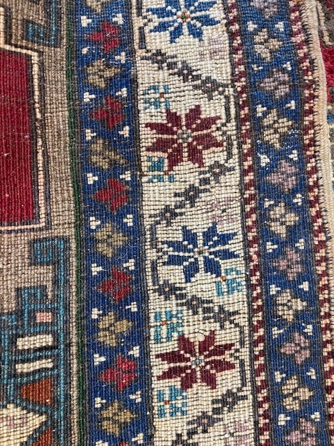 Antique Turkish Geometric Runner-4063 - 8