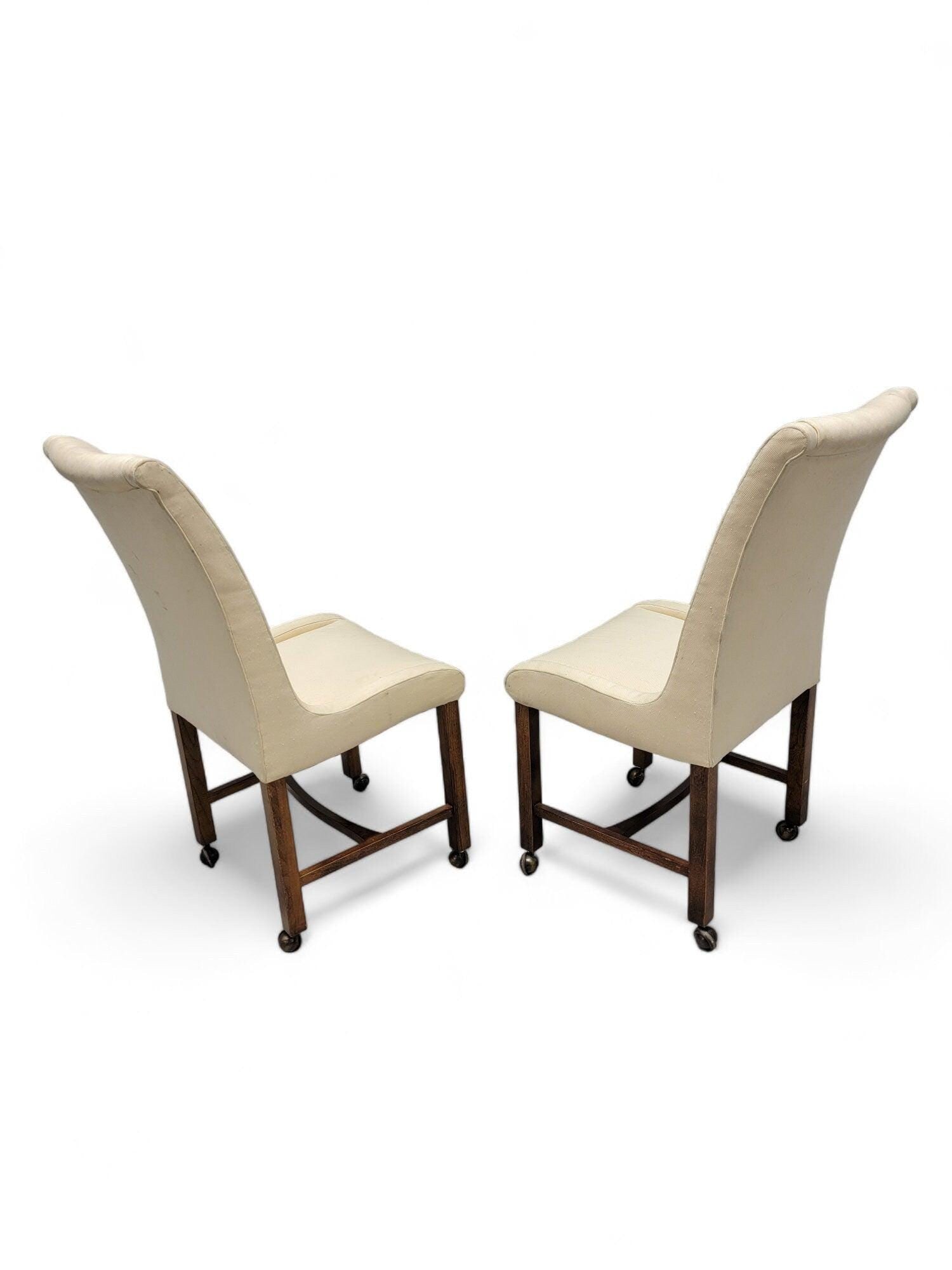 Art Deco Dining Chairs on Casters by Baker Furniture Company - Set of 8 - 3