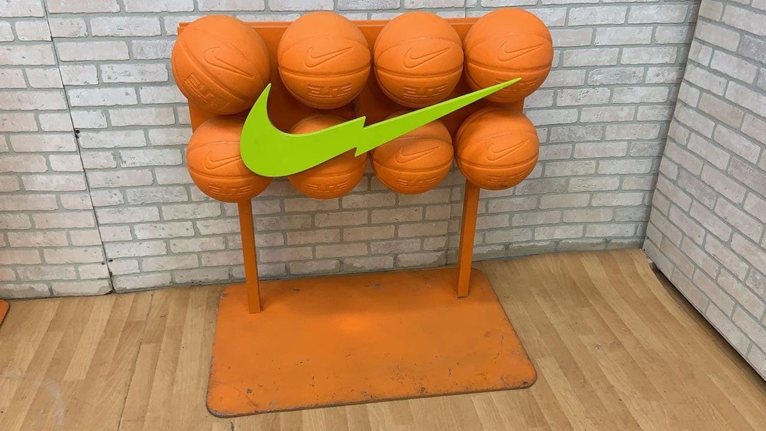 Vintage Nike Basketball Display Shelf Table - Set of 2 - 8
