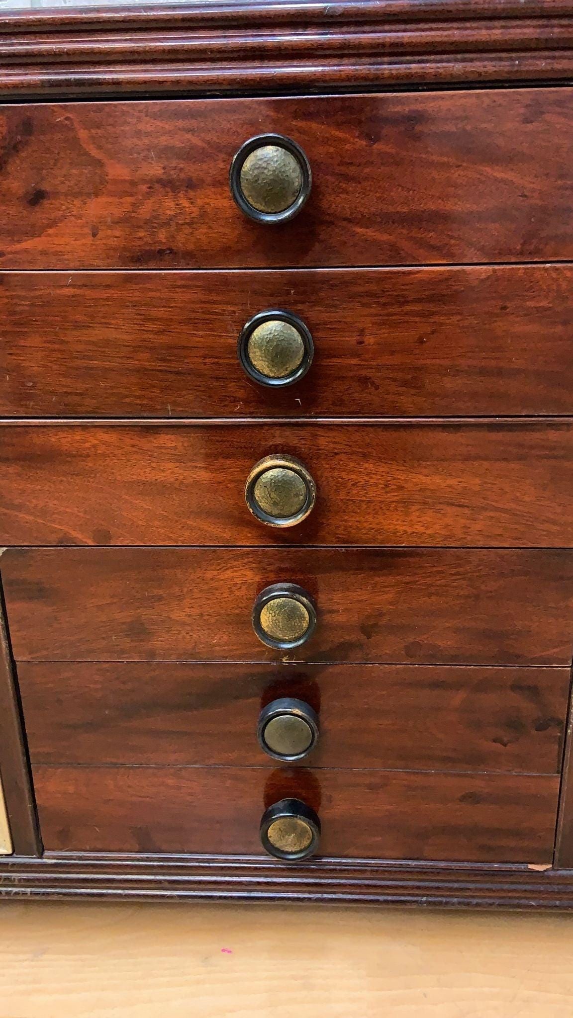 Art Deco Paul Frankl for Johnson Furniture Style Mahogany & Cork Sideboard - 3