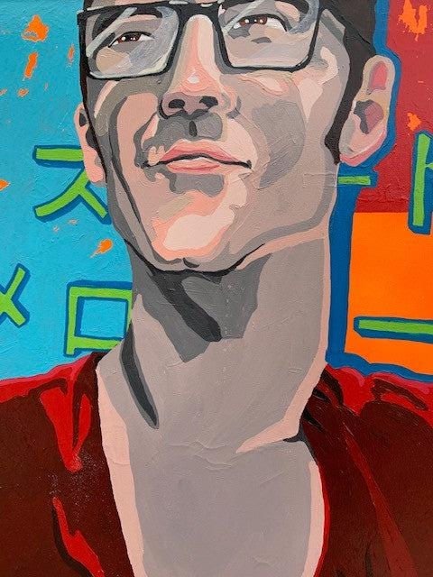 Retro Original Pop Art Illustration Acrylic on Canvas by Jeff Lassiter - 2