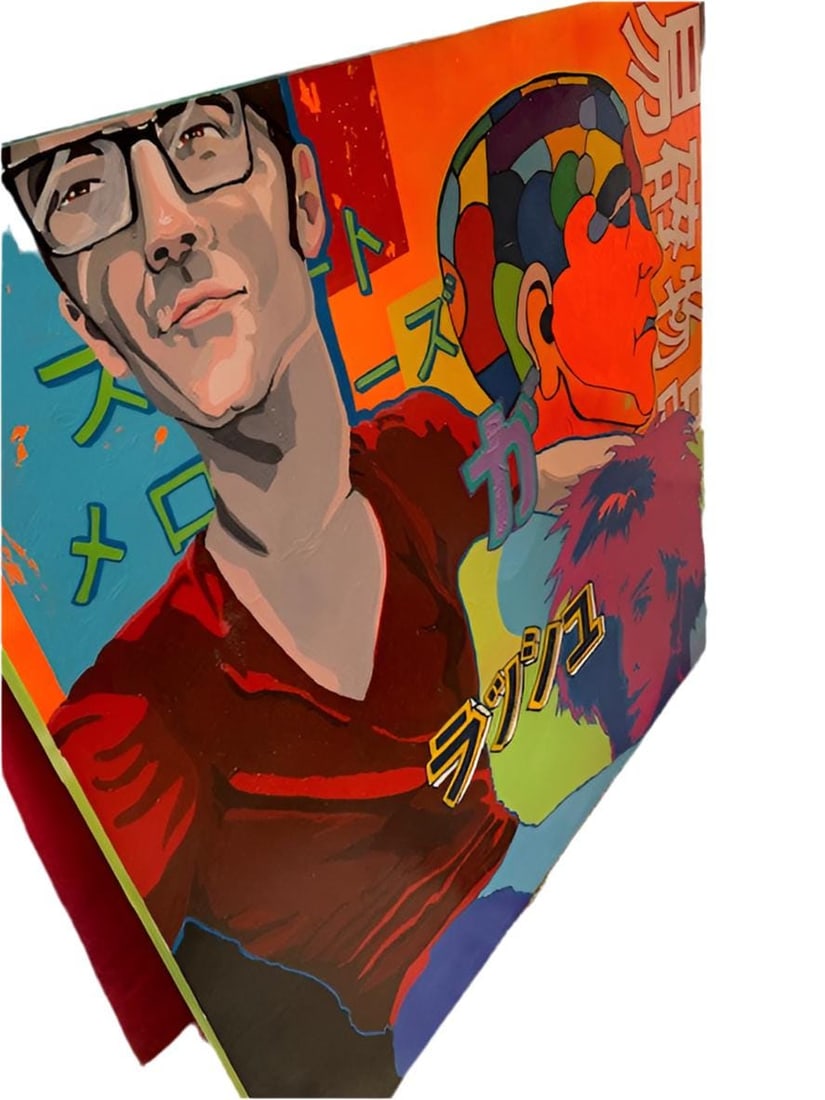 Retro Original Pop Art Illustration Acrylic on Canvas by Jeff Lassiter - 8