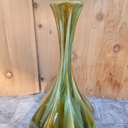 Vintage Retro Green Table Lamp - Pair - 3