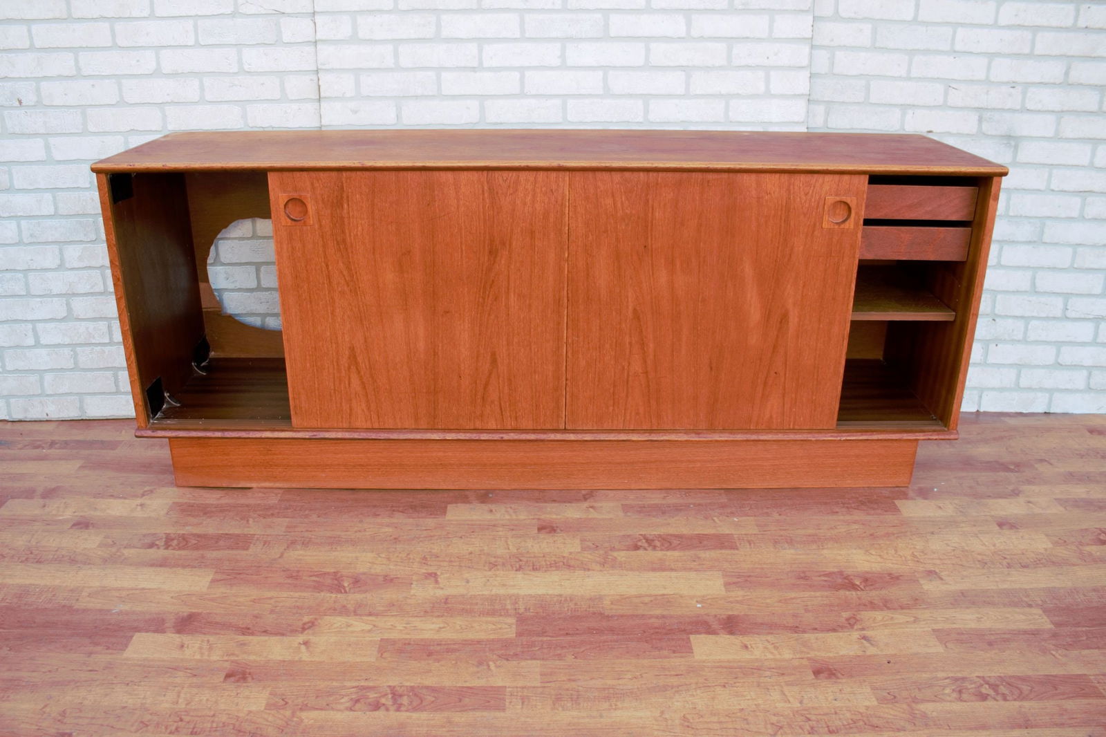 Mid Century Modern Dyrlund Teak Sideboard Credenza - 3