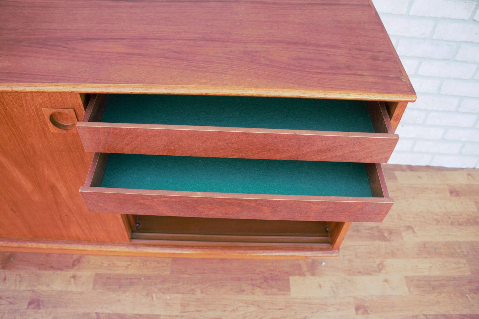 Mid Century Modern Dyrlund Teak Sideboard Credenza - 4