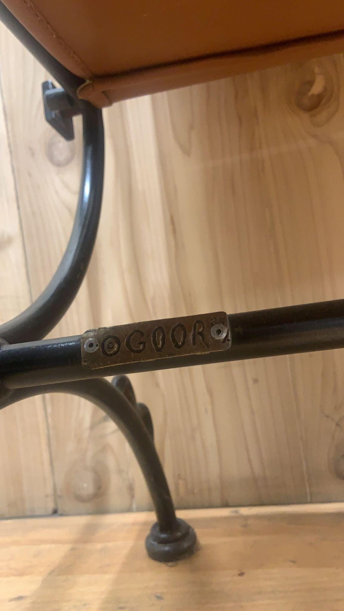 Vintage Brutalist Leather and Wrought Iron Sculpted Sling Dining Chairs by Ilana Goor - Set of 6 - 3