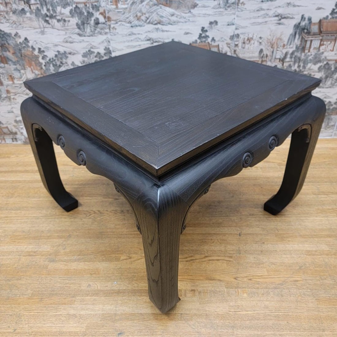 Antique Shanxi Province Black Lacquer Elm Side Table - Pair - 2