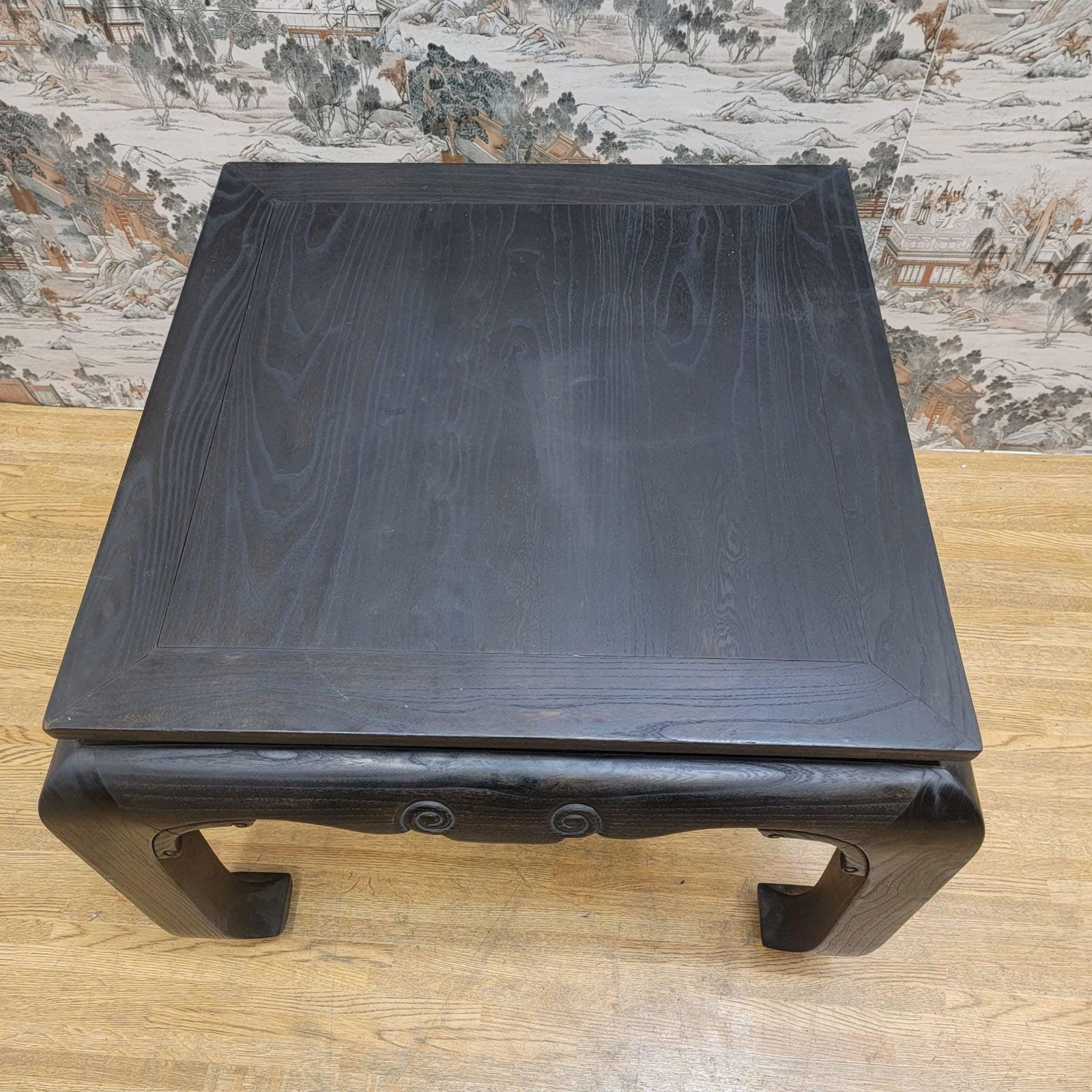 Antique Shanxi Province Black Lacquer Elm Side Table - Pair - 6